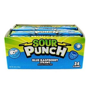 Sour Punch Blue Raspberry Straws